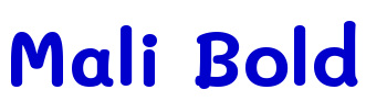 Mali Bold 字体